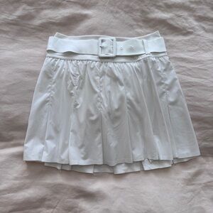 Aerie White Belted Skort